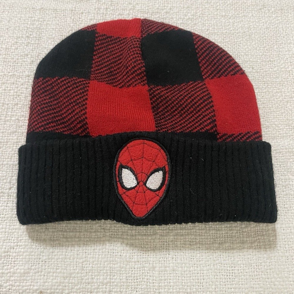 Marvel Comics Spider-Man Winter Knit Beanie Hat Kids 2T - 5T  Warm‎ School